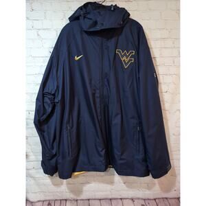 Nike Elite West Virginia WVU Mountaineers Jacket 3XL Navy Gray Shell And Fleece